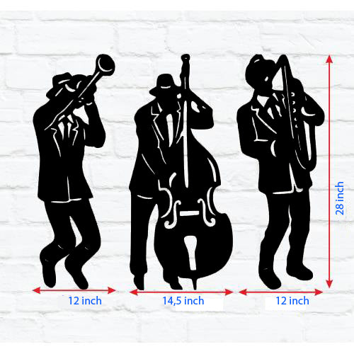 STEEL JAZZ ARTISTS WALL DECOR