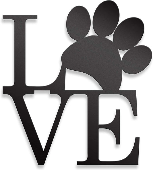 Dog Paw Love Wall Decor