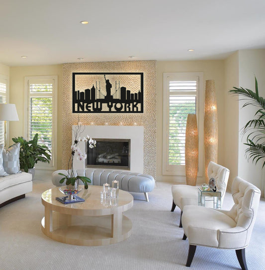 METAL WALL ART new york cıty