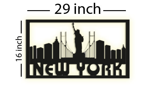 METAL WALL ART new york cıty